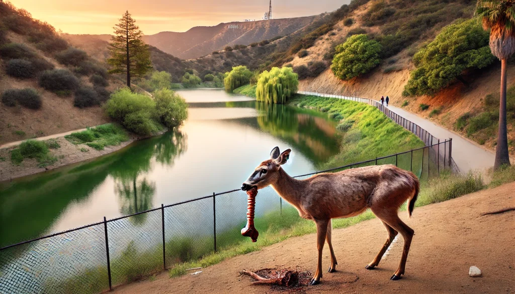 Injured Deer in Hollywood Hills