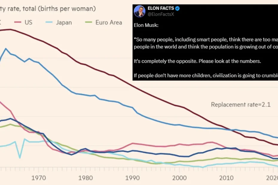 Global birth rate decline