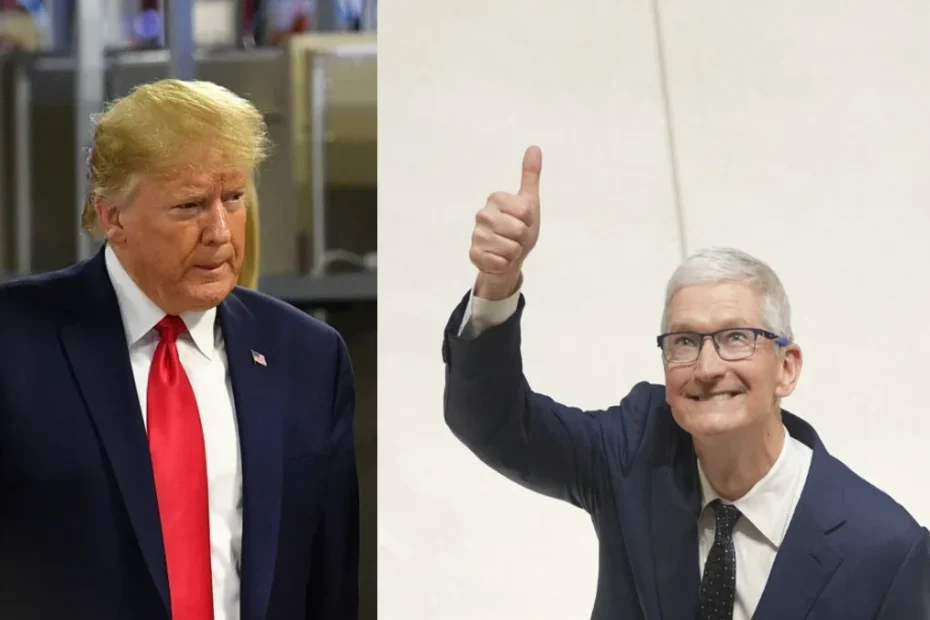 Tim Cook meets Donald Trump