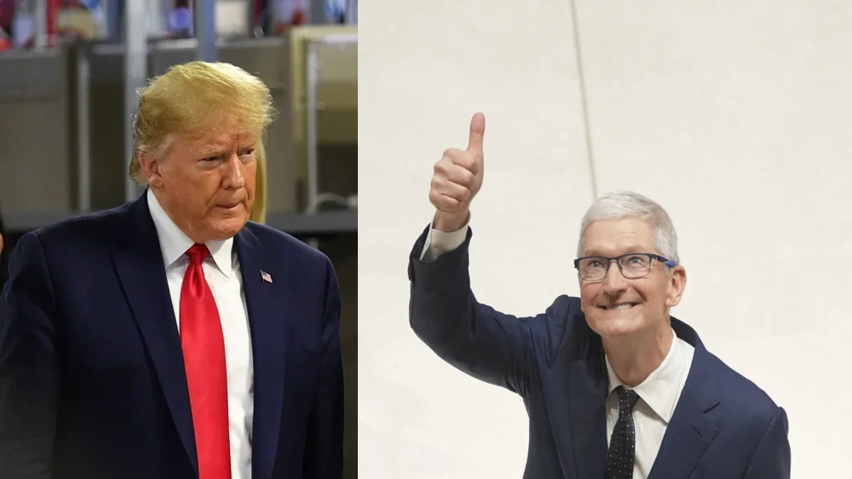 Tim Cook meets Donald Trump