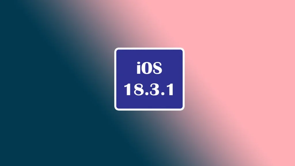 iOS 18.3.1 update